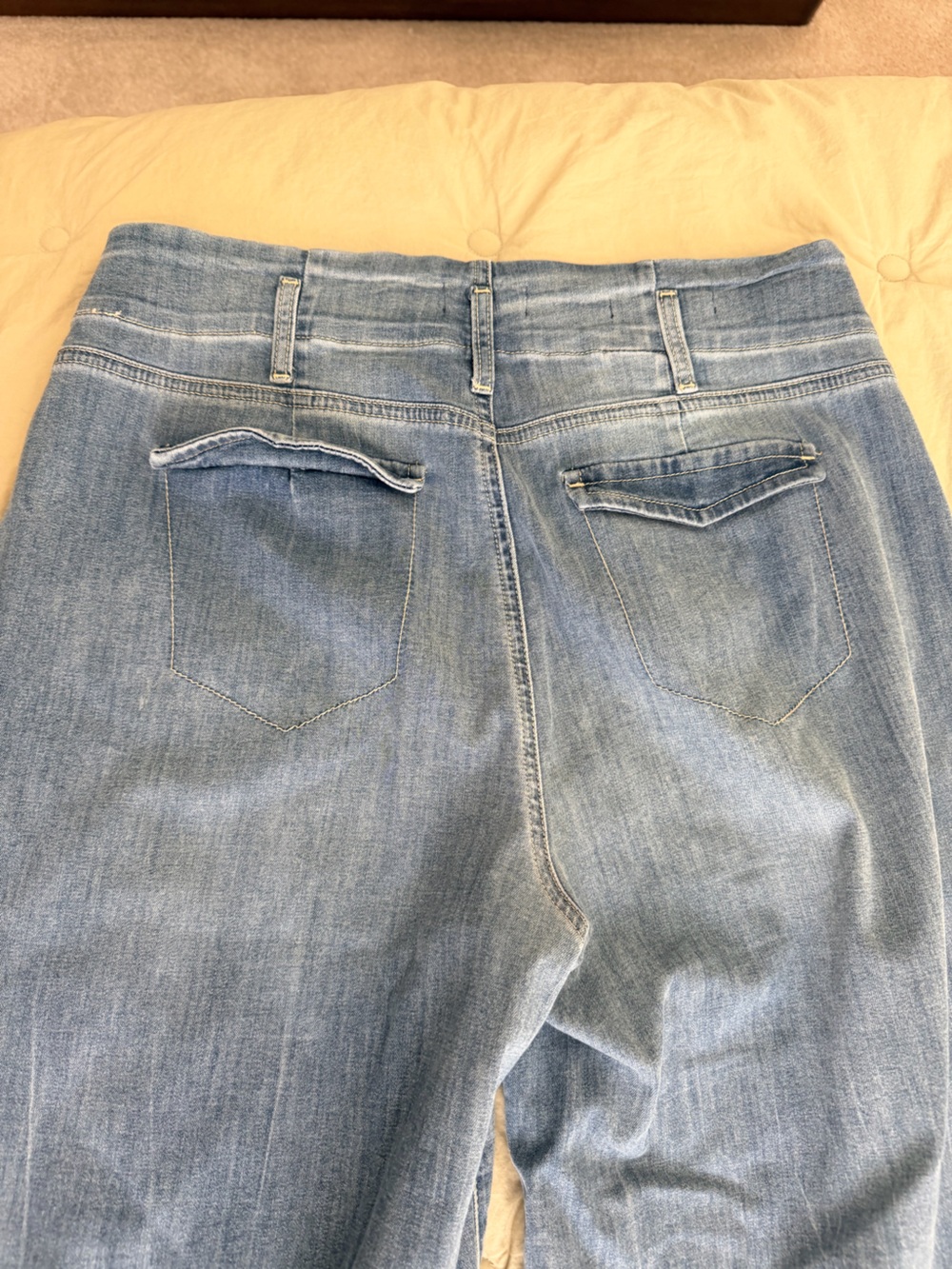 NYDJ Wide Leg Jeans in Medium Blue - Picture 5 of 7